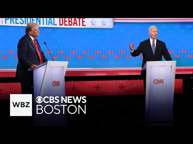 ⁣Biden, Trump meet in first 2024 presidential debate