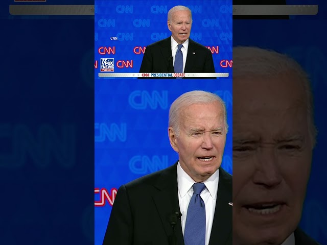 ⁣President Biden defends his record on the economy during the first presidential debate.