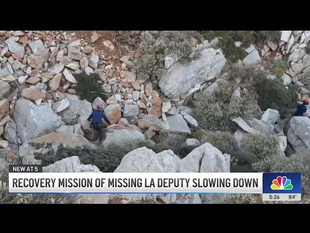 ⁣Recovery mission to find missing LA deputy slows down in Greece