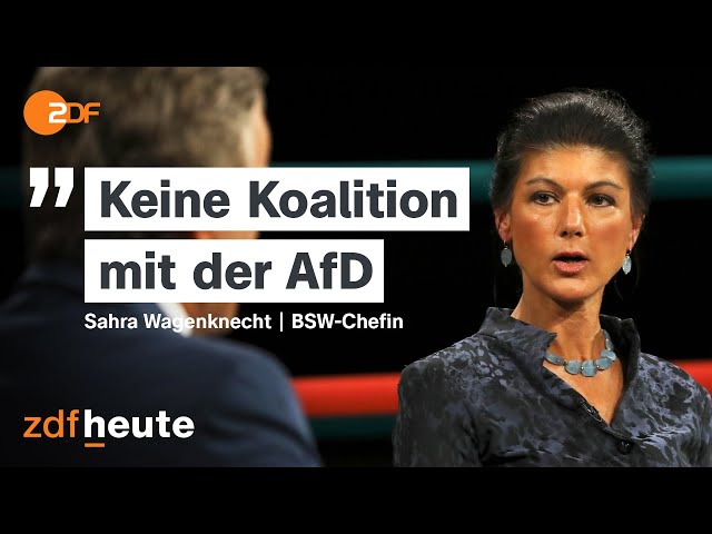 ⁣Wagenknecht zur AfD: "Mit Höcke kann man nicht koalieren" | Markus Lanz vom 27. Juni 2024