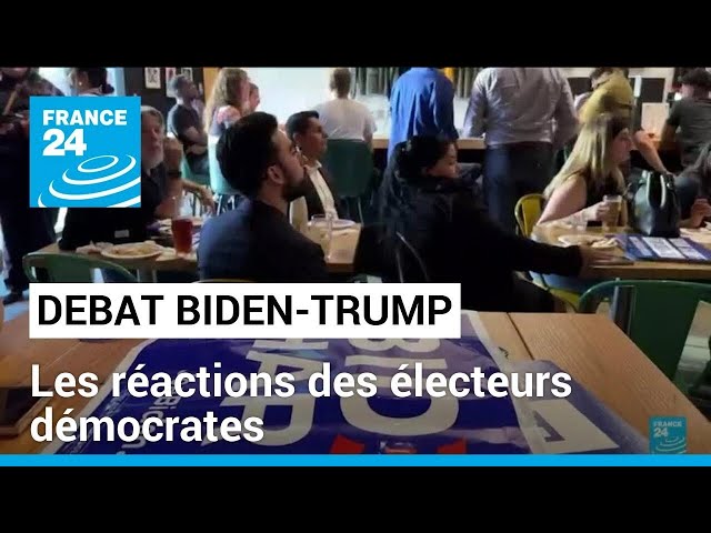 ⁣Débat Biden/Trump : les réactions des électeurs démocrates • FRANCE 24