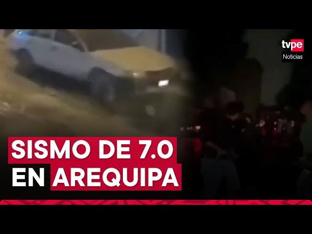 ⁣Sismo de magnitud 7.0 sacude Arequipa y genera pánico en población