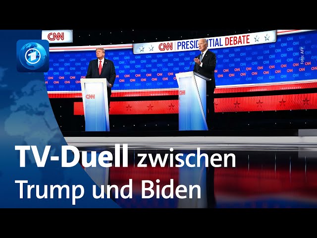 ⁣TV-Duell zwischen Biden und Trump in den USA