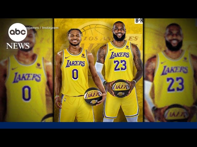 ⁣LA Lakers draft Bronny James