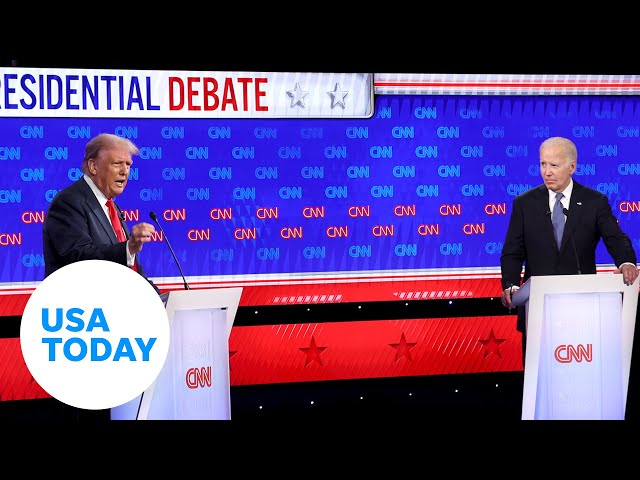 ⁣Presidential debate 2024: Both Biden and Trump had issues | USA TODAY