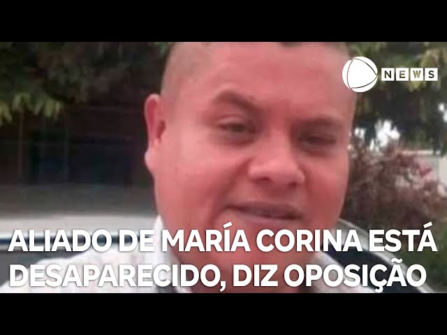 ⁣Oposição na Venezuela reporta desaparecimento de aliado de María Corina