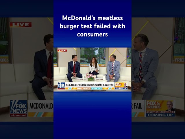 ⁣McDonald’s president reveals failed ‘McPlant burger’ idea was shelved #shorts