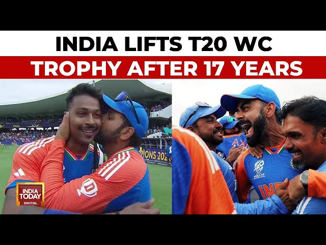 ⁣India Lifts T20 World Cup Trophy, Emotional Virat Kohli Announces Retirement From T20Is