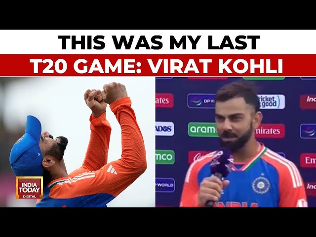 ⁣This Was My Last T20 Game: Virat Kohli Retires From T20Is After Clinching T20 World Cup | IND Vs SA