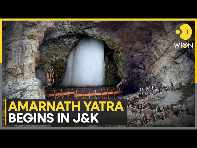 ⁣Amarnath Yatra: 52-day Amarnath Yatra begins amid tight security | Latest English News | WION