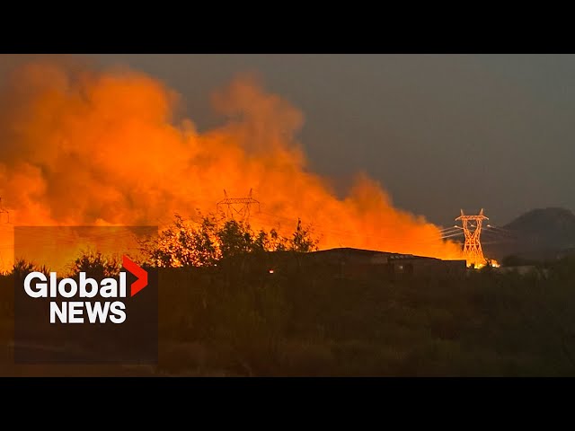 ⁣Arizona wildfire prompts evacuations near Scottsdale as firefighters struggle to contain it