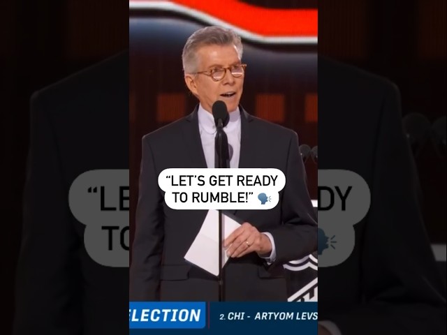 ⁣You Know You’re In Vegas When Michael Buffer Announces A Pick At The NHL Draft ️