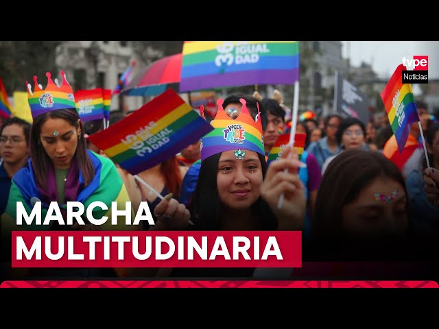 ⁣Marcha del Orgullo 2024 se realiza con éxito en Lima