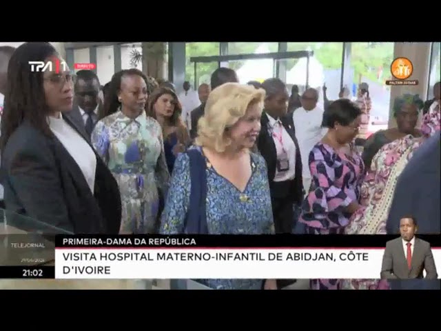 ⁣Primeira da dama da república - Visita hospital infantil de Abdjan, Côte D´ Ivoire
