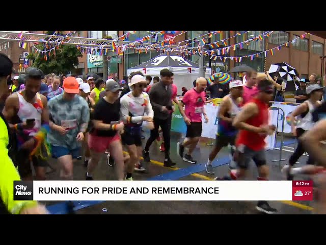⁣Running for pride and remembrance