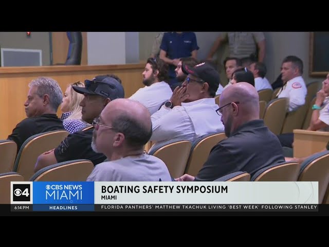 ⁣Miami Mayor Suarez takes part in boating safety symposium to shed light on recent accidents