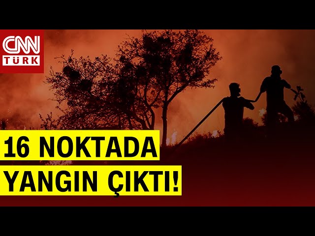 ⁣İzmir, Aydın ve Çanakkale'de Yangın! CNN Türk Yangının Merkez Üssünde!