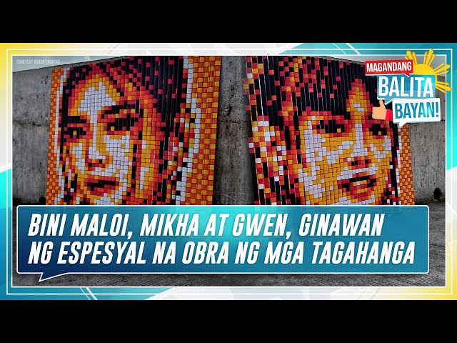 ⁣MBB: BINI Maloi, Mikha, at Gwen ginawan ng espesyal na obra ng mga tagahanga