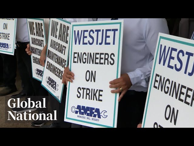 ⁣Global National: June 29, 2024 | Flight cancellations grow as WestJet mechanics hit picket lines