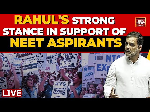⁣LIVE NEET Row: Rahul Gandhi Ups The Ante Against Modi Govt | NEET Debate In Parliament | India Today