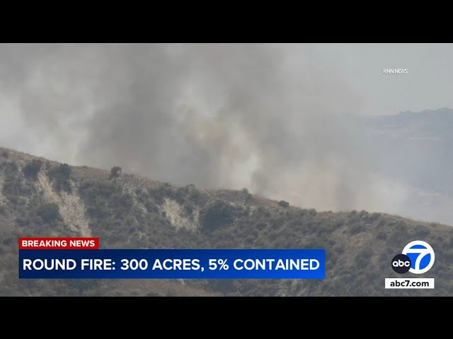 ⁣Vegetation fire erupts in Moreno Valley, spreads to 300 acres, Cal Fire says