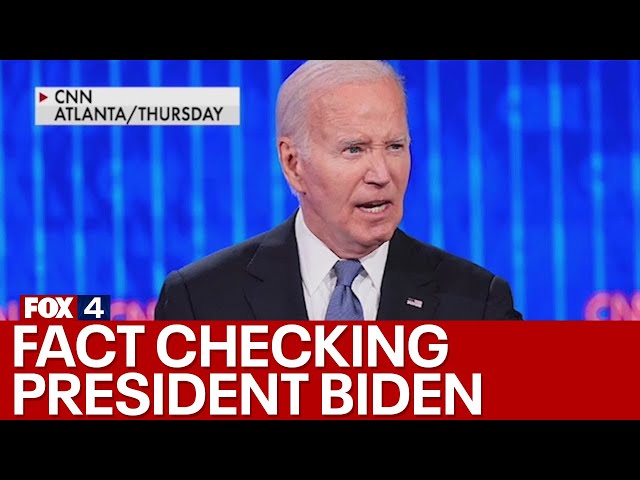 ⁣Biden debate claim debunked