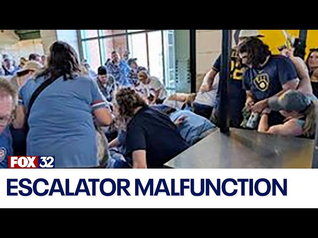 ⁣11 injured in escalator incident at Cubs vs. Brewers game in Milwaukee
