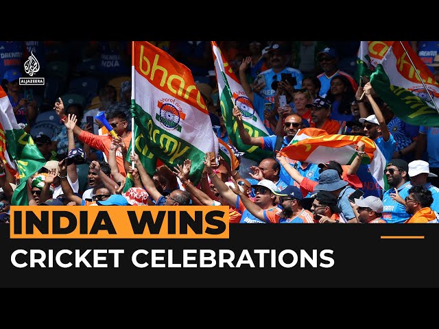 ⁣Celebrations erupt as India crowned T20 cricket world champions | Al Jazeera Newsfeed