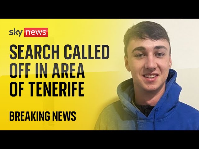⁣Jay Slater: Search for missing British teenager in area of Tenerife called off by police