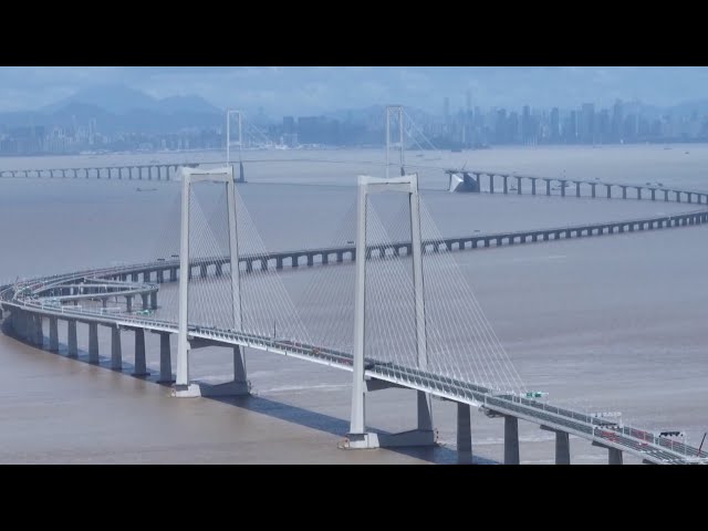 ⁣Shenzhen-Zhongshan Link in south China's Guangdong opens to traffic
