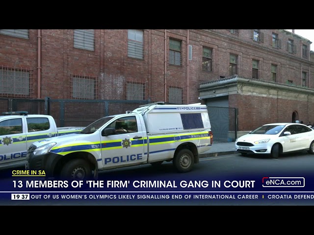 ⁣13 members of 'The Firm' gang in court