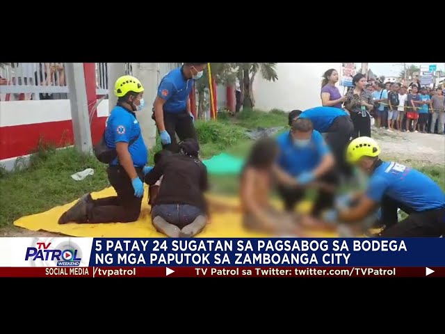 ⁣5 patay sa pagsabog sa bodega ng paputok sa Zamboanga City | TV Patrol