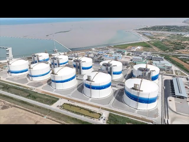 ⁣Construction of China's largest LNG reserve base fully completed