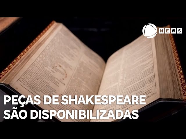 ⁣Cópias das primeiras peças de William Shakespeare são disponibilizadas