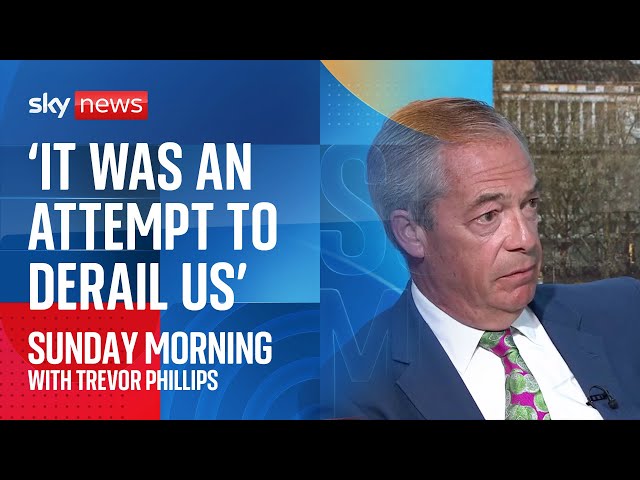 ⁣Farage says he 'doesn't want to know' racists and that the slur by Reform canvasser w