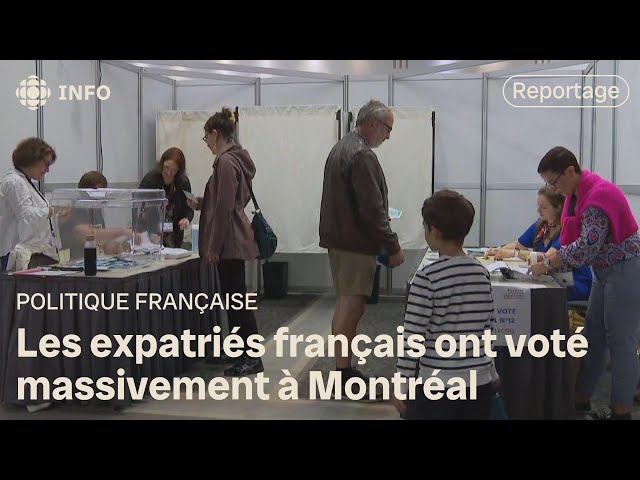 ⁣Élections en France : les ressortissants français de Montréal votent en masse