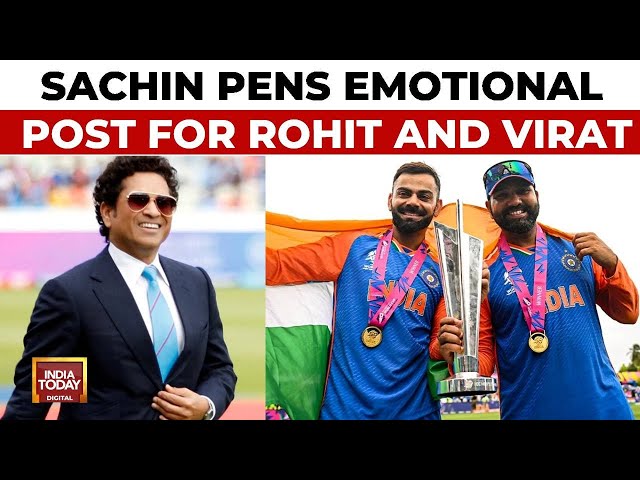 ⁣Ending On A High!: Sachin Tendulkar Pens Emotional Post For Virat Kohli And Rohit Sharma