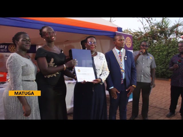 ⁣Change of guard - Eva Nakimuli new President of Rotary Club Matugga
