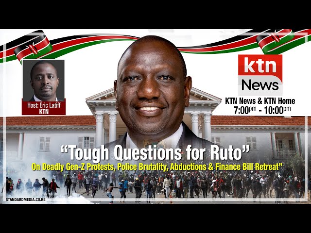 ⁣LIVE   KTN NEWS KENYA | TOUGH QUESTIONS FOR RUTO AFTER DEADLY GEN-Z PROTESTS