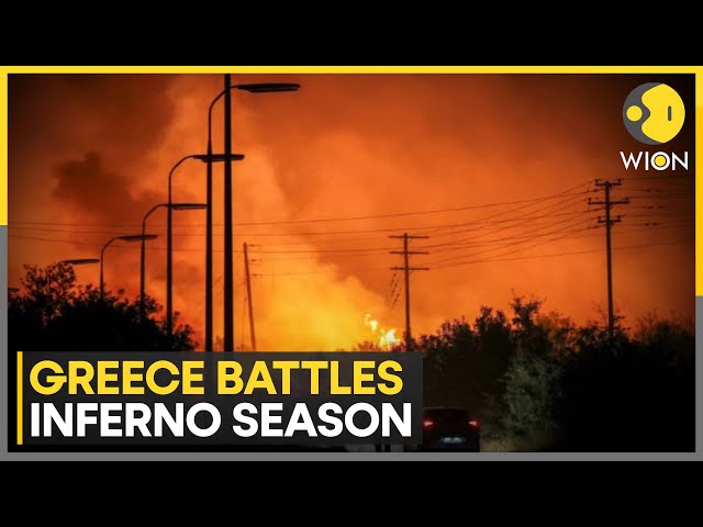 ⁣Devastating wildfire wreaks havoc in Greece | Latest English News | WION