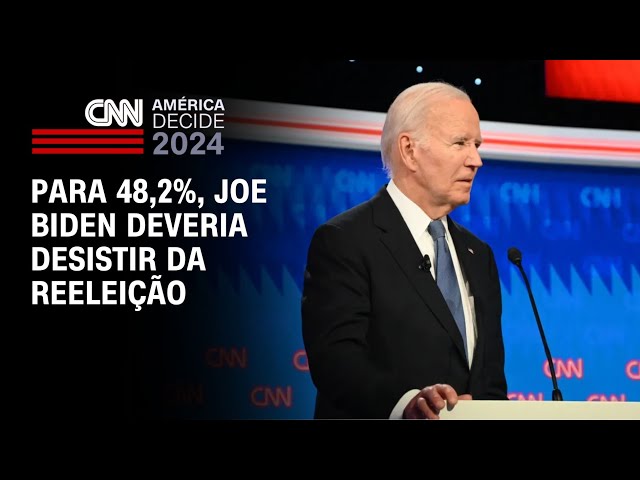 ⁣Para 48,2%, Joe Biden deveria desistir da reeleição | AGORA CNN