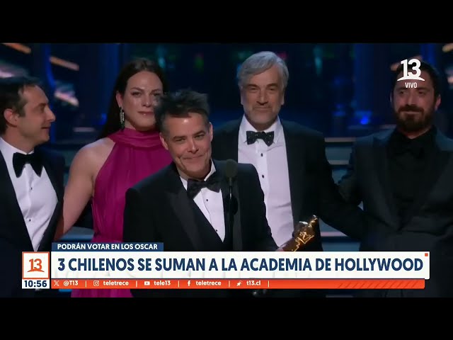 ⁣Tres chilenos se suman a la academia de Hollywood: Podrán votar en los Oscar