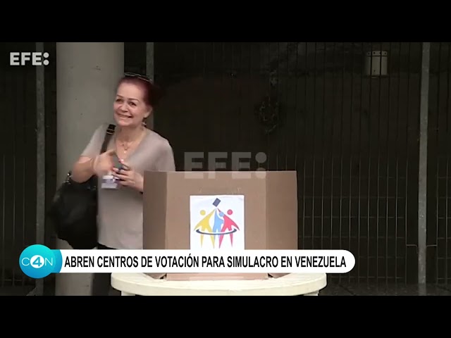 ⁣Abren centros de votación para simulacro en Venezuela
