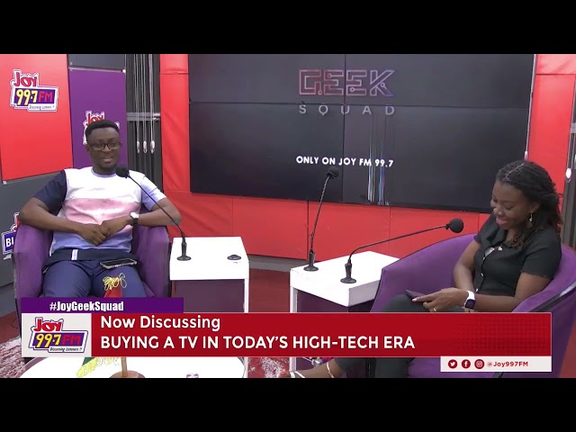 ⁣Having knowledge in TVs is important before buying - Samuel Boateng#JoyGeekSquad