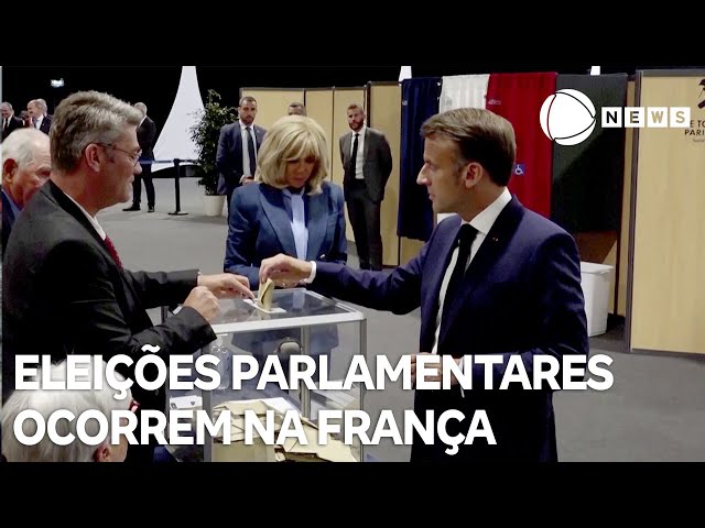 ⁣França realiza primeiro turno da eleição parlamentar
