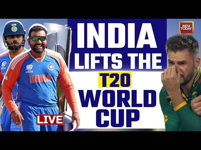 ⁣LIVE: Ind vs SA Live Updates | India Wins The T20 WC 2024 | India Beats SA | India Today