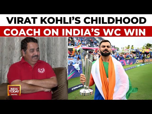 ⁣Virat Kohli's Childhood Coach Rajkumar Sharma On India's World Cup Win And His Retirement 