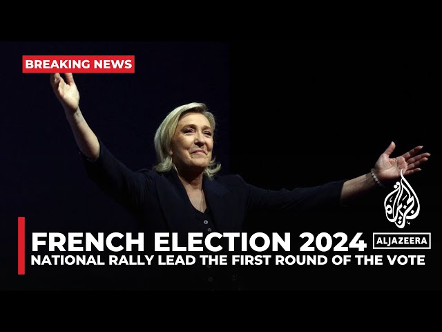 ⁣National Rally lead the first round of France’s parliamentary elections: Exit poll projections
