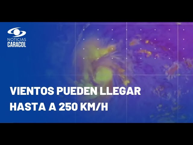 ⁣Huracán Beryl pasó a categoría 4 y llegaría a Colombia el próximo martes