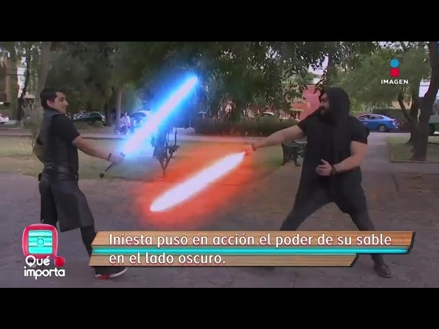 ⁣Eduardo Iniesta se lanzó a una Academia de Jedi para ser un experto con la espada | Qué Importa